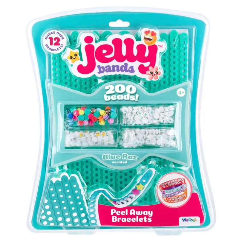 JELLY BANDS Armbånd – bringebær, tyggegummi og kirsebær