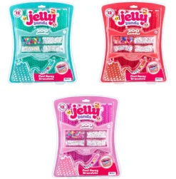 JELLY BANDS Armbånd – bringebær, tyggegummi og kirsebær