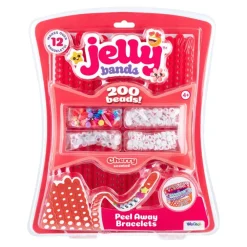 JELLY BANDS Armbånd – bringebær, tyggegummi og kirsebær