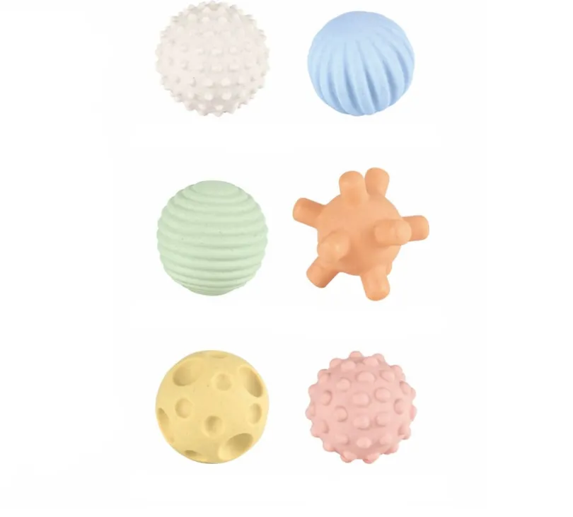 KID, Teksturballer 6 stk Pastell