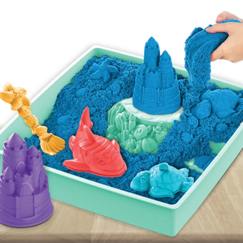 Kinetic Sand, sandkasse-sett – blå