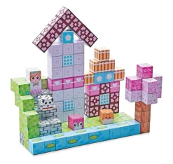 Mag&Play Building Cubes 2 cm 110 stk Rosa