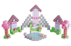 Mag&Play Building Cubes 2 cm 239 stk Rosa