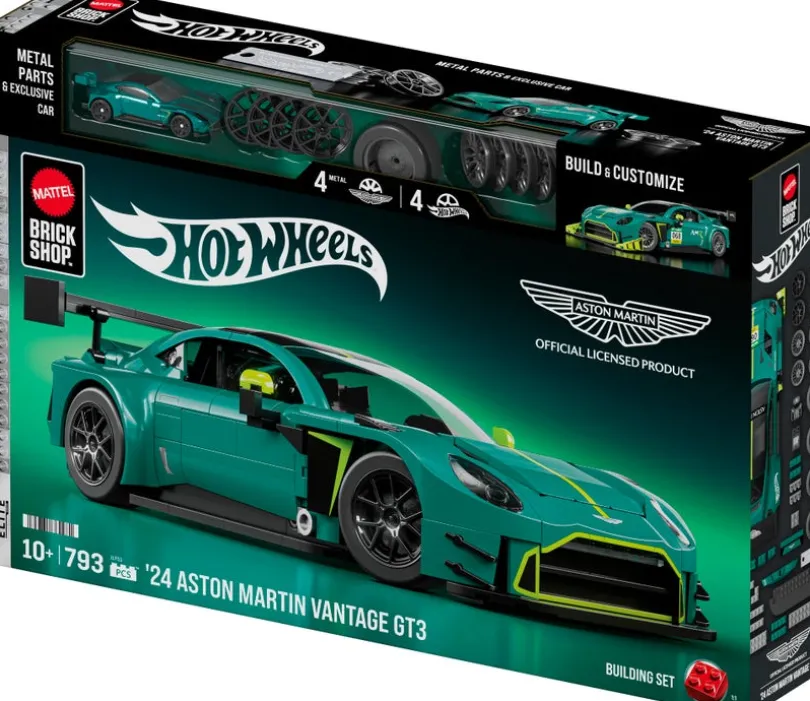 Mattel Brick Shop Hot Wheels 24 Aston Martin Vantage GT3