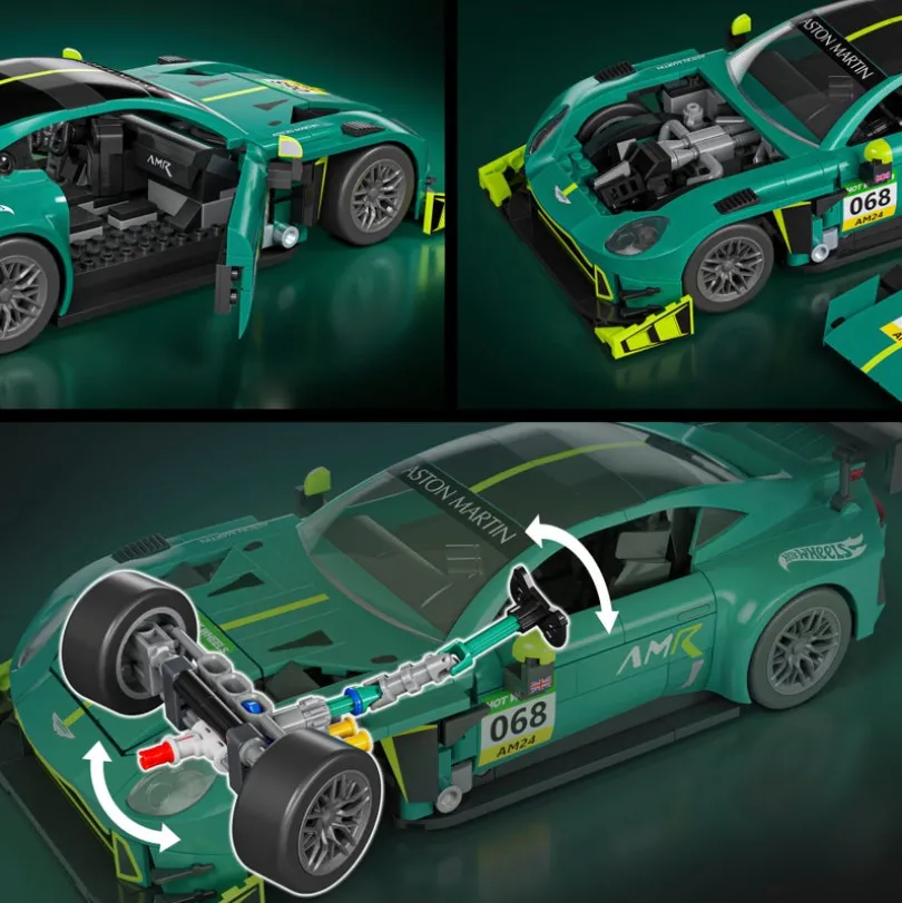 Mattel Brick Shop Hot Wheels 24 Aston Martin Vantage GT3