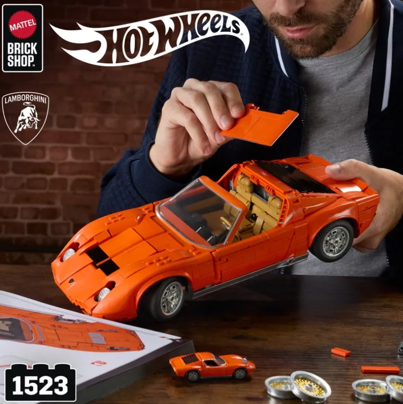 Mattel Brick Shop Hot Wheels Lamborghini Miura P400 SV