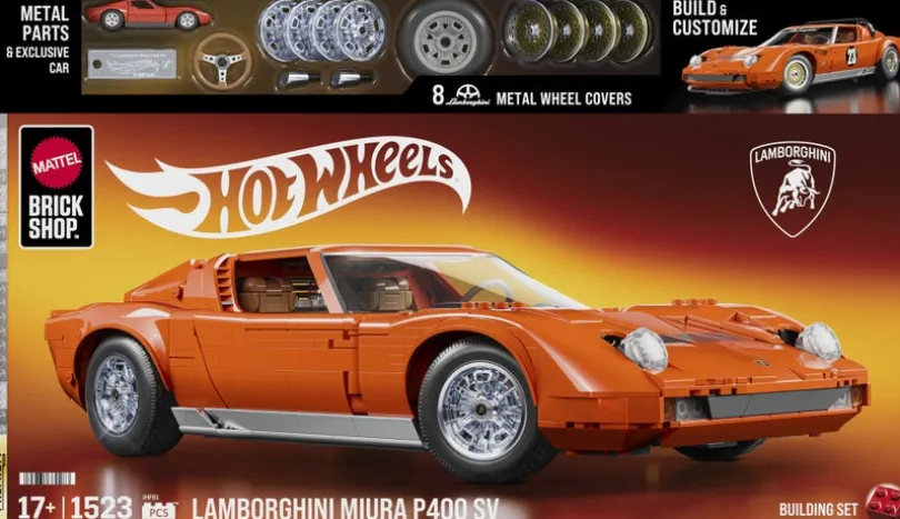 Mattel Brick Shop Hot Wheels Lamborghini Miura P400 SV
