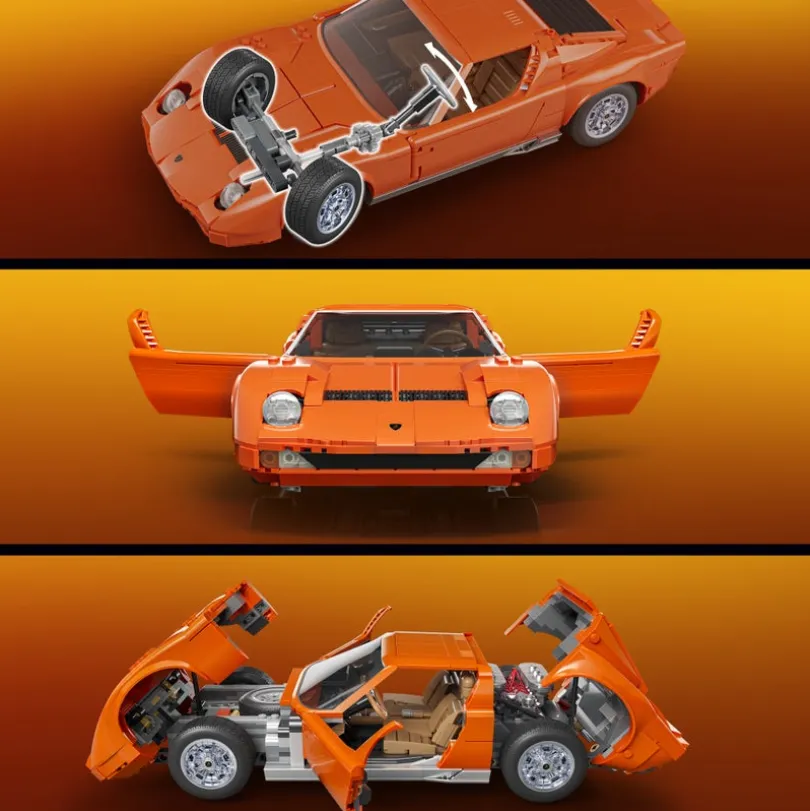 Mattel Brick Shop Hot Wheels Lamborghini Miura P400 SV