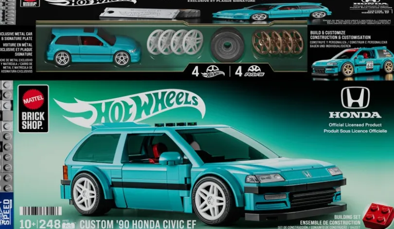 Mattel Brick Shop Speed Series Honda Custom '90 Civic EF