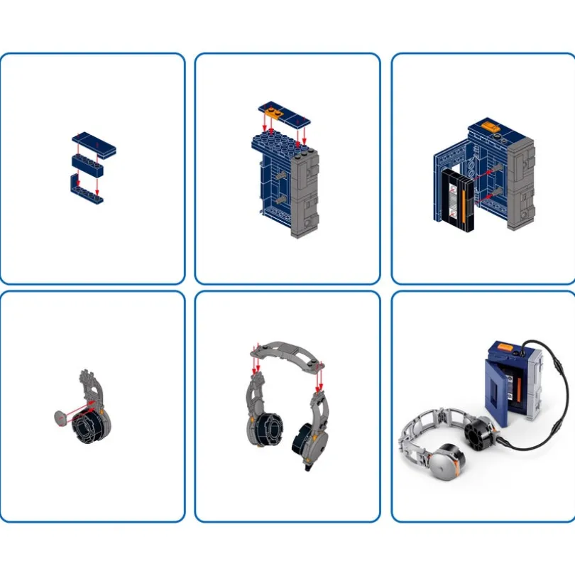 MAX Build More Premium Retro Kassettspiller – byggeklosser fra ZURU