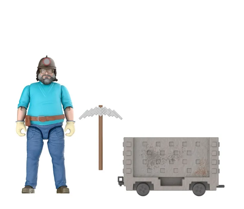 Minecraft Movie Steve & Minecart