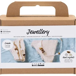 Mini DIY Kit smykker, Halskjede og øredobber med kr