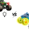 Monster Jam 1:43 Glowing Light 2 Pack