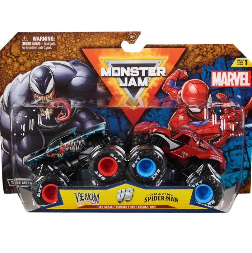 Monster Jam 1:64 Marvel 2-pakning - Spider Man: Venom