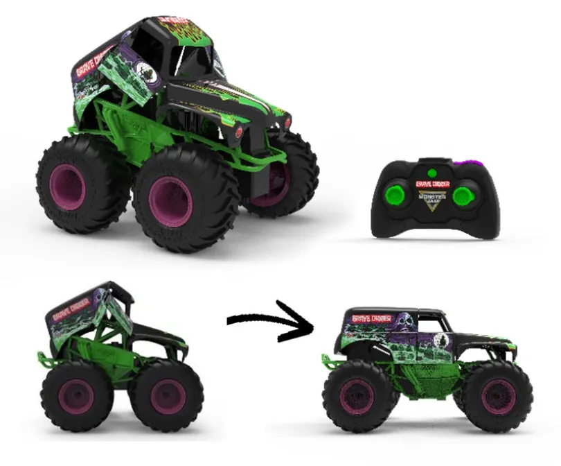 Monster Jam RC 1:15 Smash & Bash Grave Digger