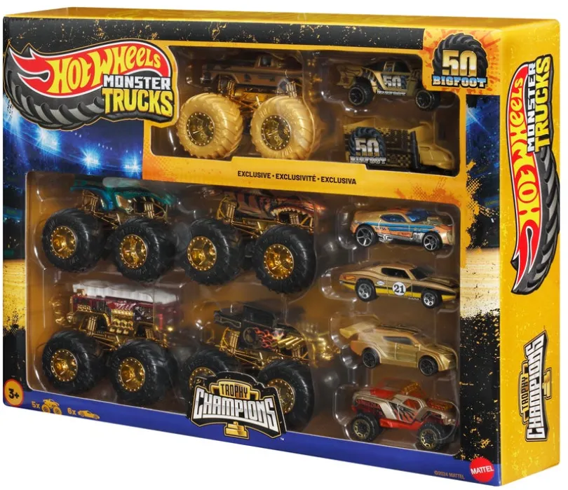 Monster Trucks Bigfoot Trophy Champions Set