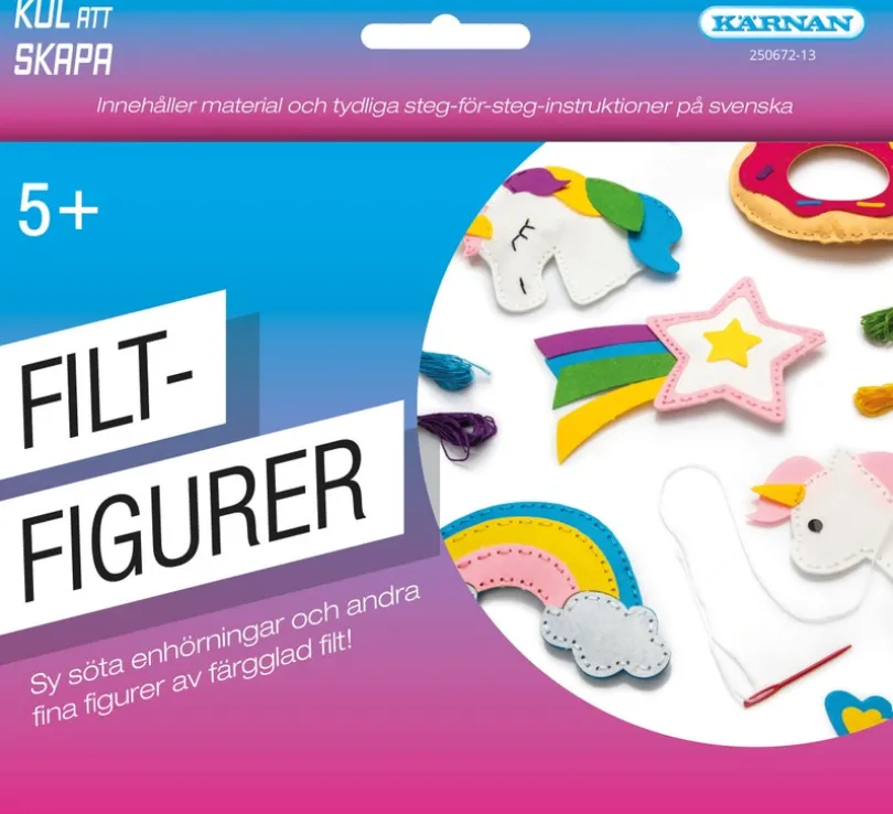 Morsomt å lage filtfigurer – hobbysett fra Egmont Kärnan