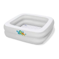 Oppblåsbar babypool 86x86 cm med quiltad bunn – Bestway Scrub-A-Dub