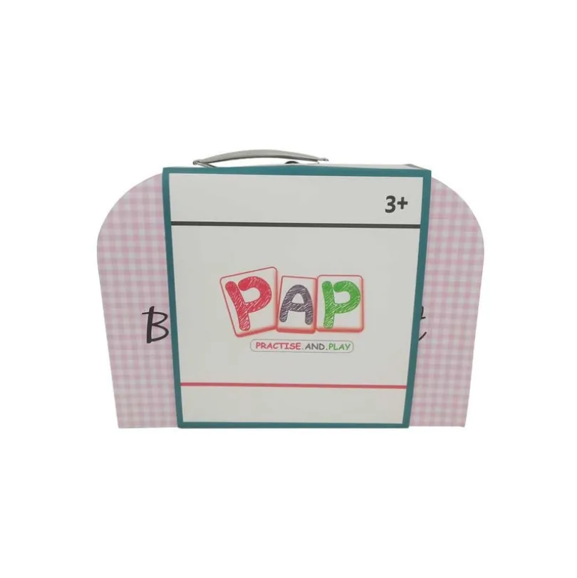 PAP, Blomstret Teservise for 4 med Brett, Metall