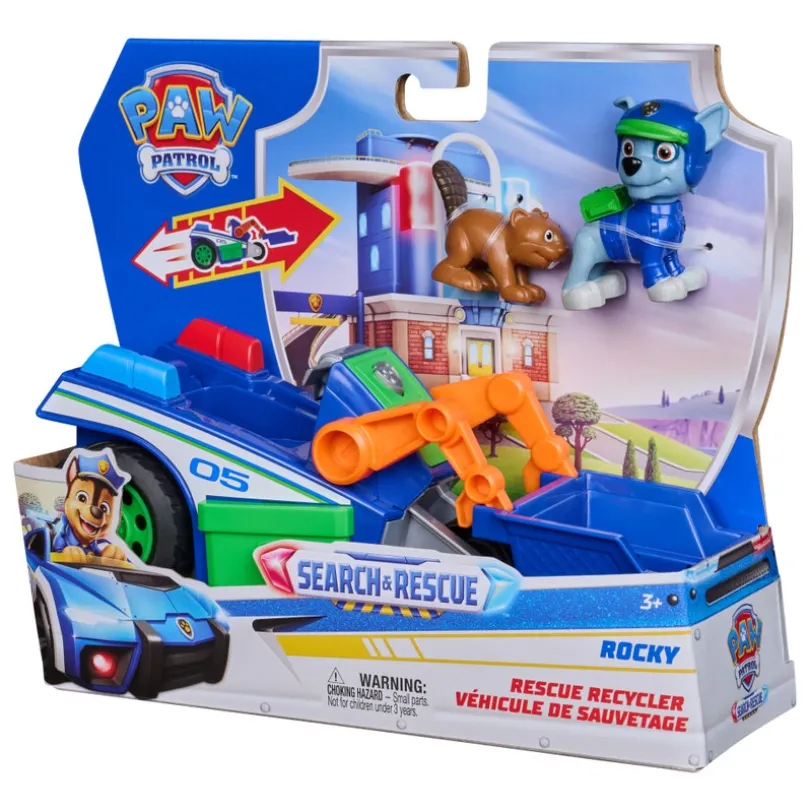 Paw Patrol Rockys Rescue Recycler med figur og ekorn