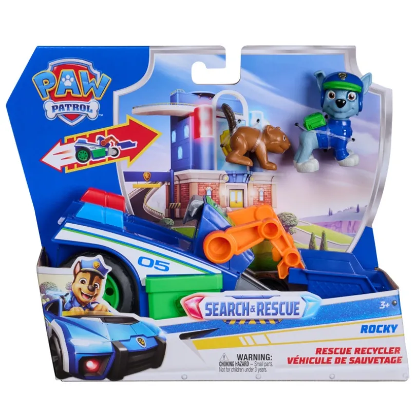 Paw Patrol Rockys Rescue Recycler med figur og ekorn