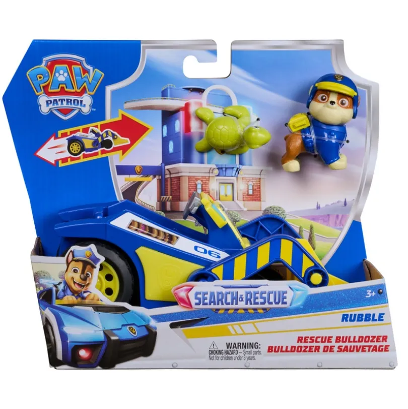 PAW Patrol Rubble Rescue Bulldozer med figur og skilpadde