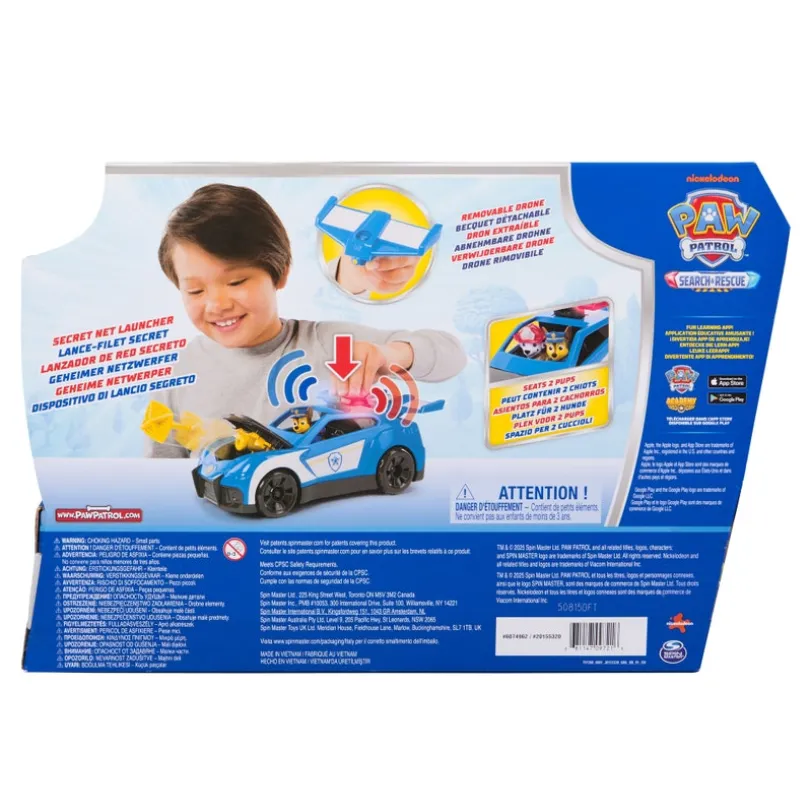 Paw Patrol Search & Rescue Launch N Rescue Cruiser med Chase