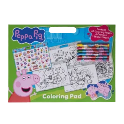 Peppa Gris, Kunstnerblokk med fargeblyanter og klistremerker