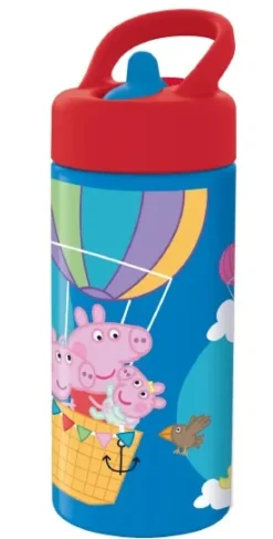 Peppa Pig, Vannflaske med sugerør, 420 ml