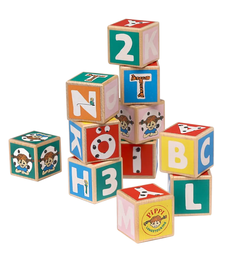 Pippi Bokstavsklossar 36 St