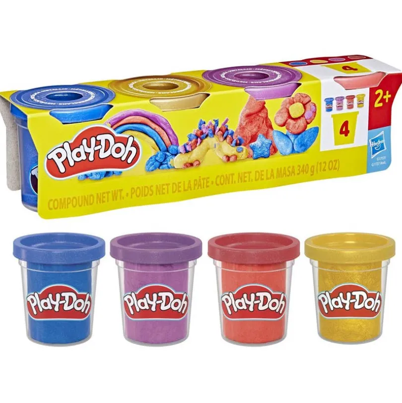 Play-Doh Specialty Compound 4 Pack Metallic