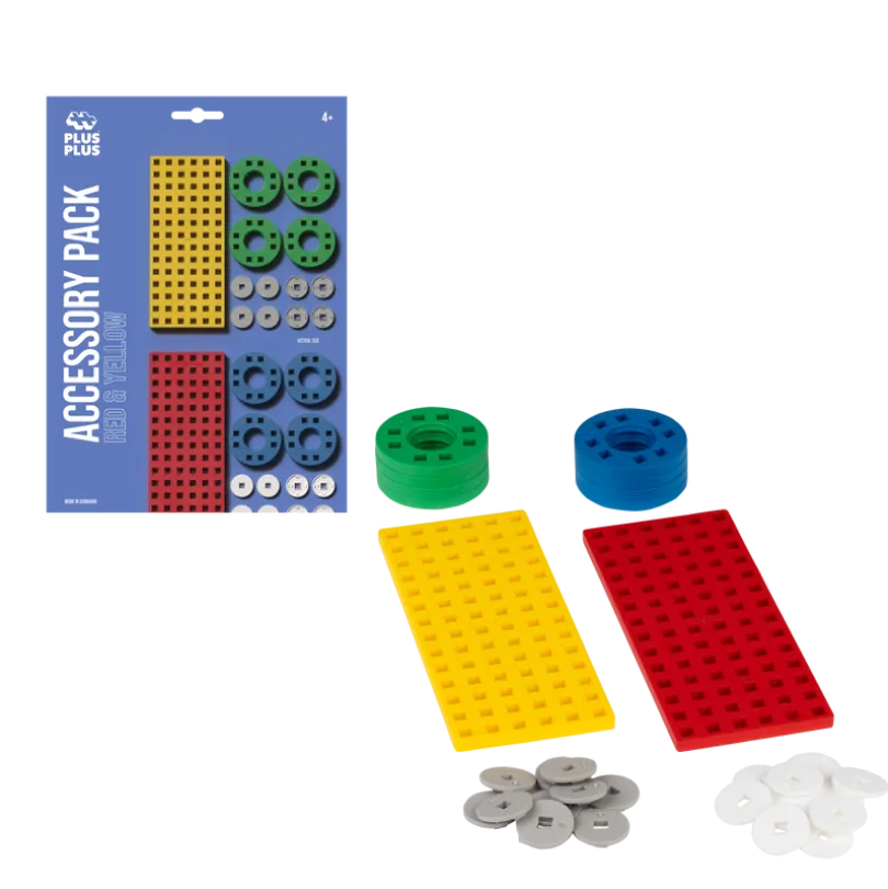 Plus-Plus - Accessory Pack / Red & Yellow