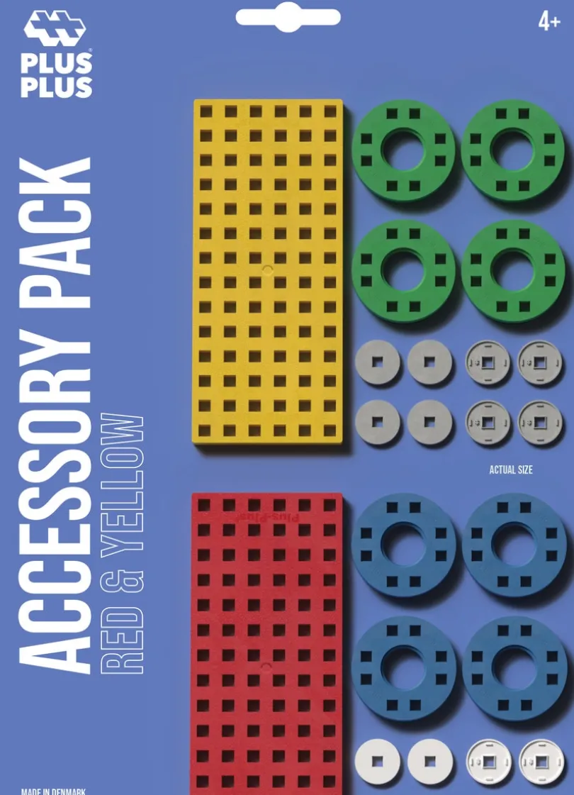 Plus-Plus - Accessory Pack / Red & Yellow
