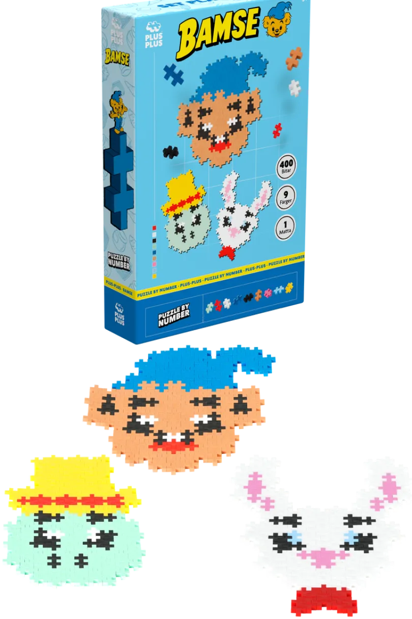 Plus-Plus Bamse, Skalman & Lille Skutt 400 stk
