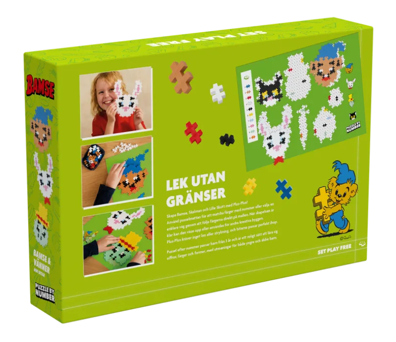 Plus-Plus Bamse & venner 600 stk