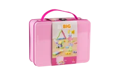 Plus-Plus BIG 3D Byggesett 70 deler i metallboks (Pastell)