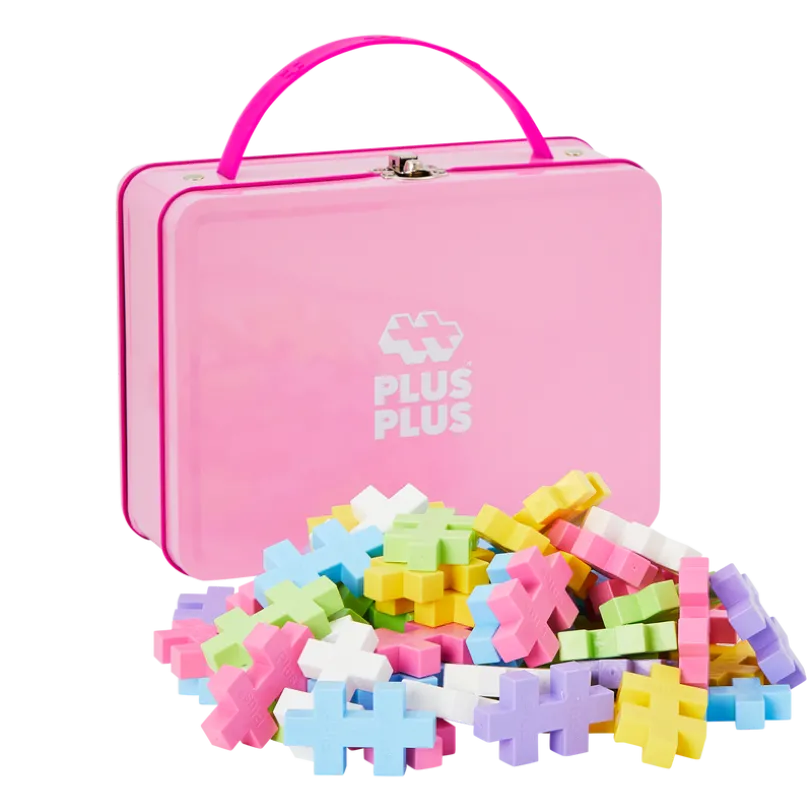 Plus-Plus BIG 3D Byggesett 70 deler i metallboks (Pastell)