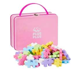 Plus-Plus BIG 3D Byggesett 70 deler i metallboks (Pastell)