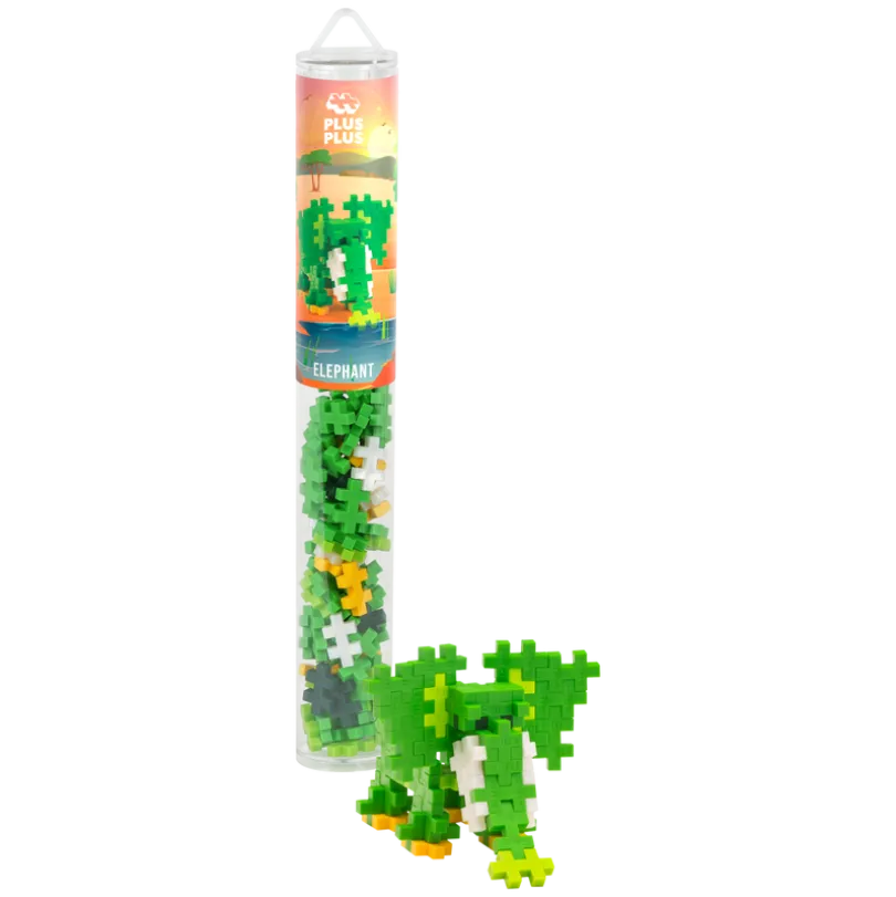 Plus-Plus - Elephant / 100 pcs Tube