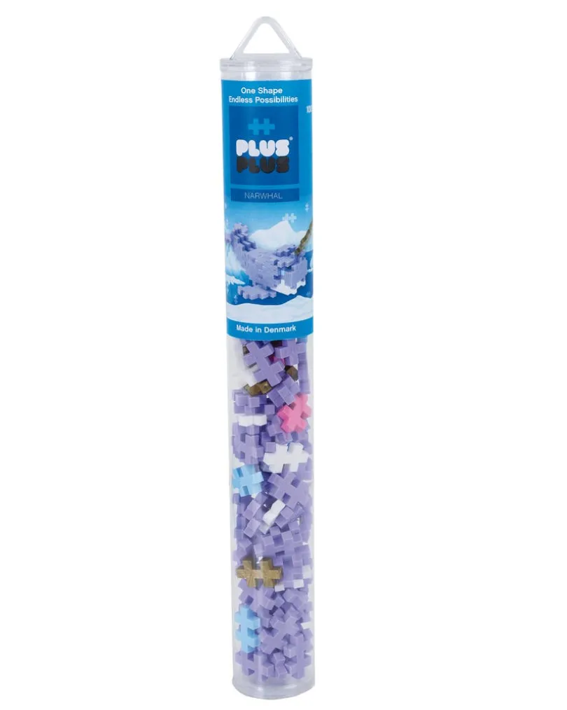 Plus-Plus - Narwhale / 100 pcs Tube