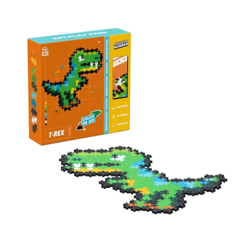Plus-Plus Puslespill Etter Nummer T-Rex 250 stk