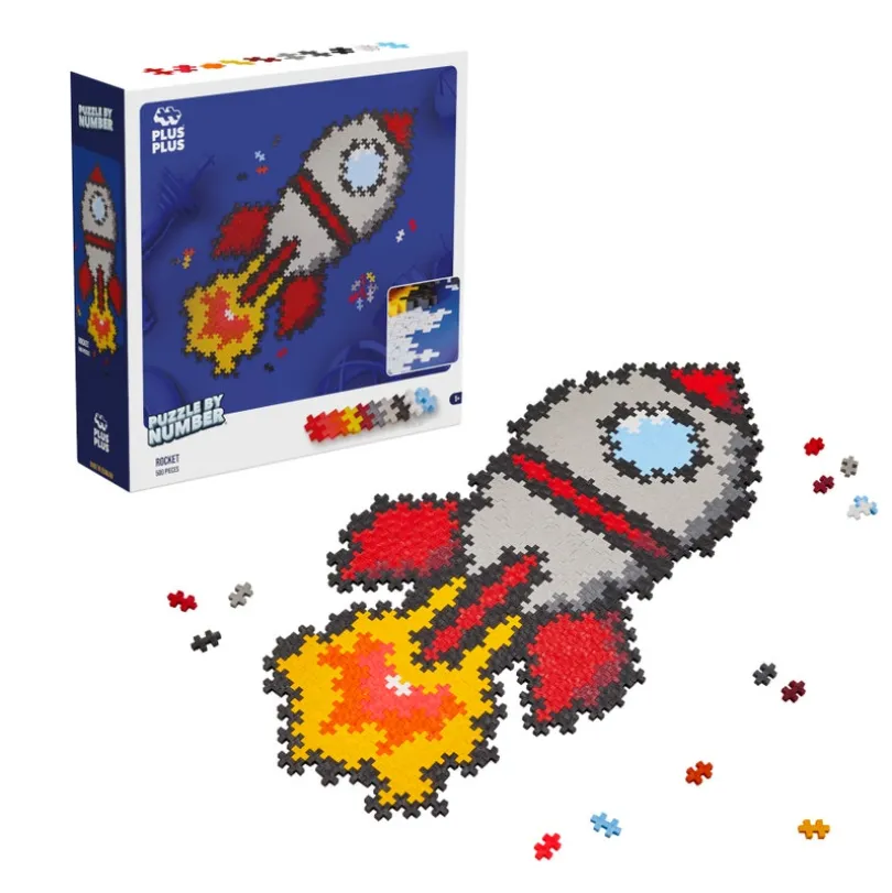 Plus-Plus - Puzzle By Number Rocket 500 pcs
