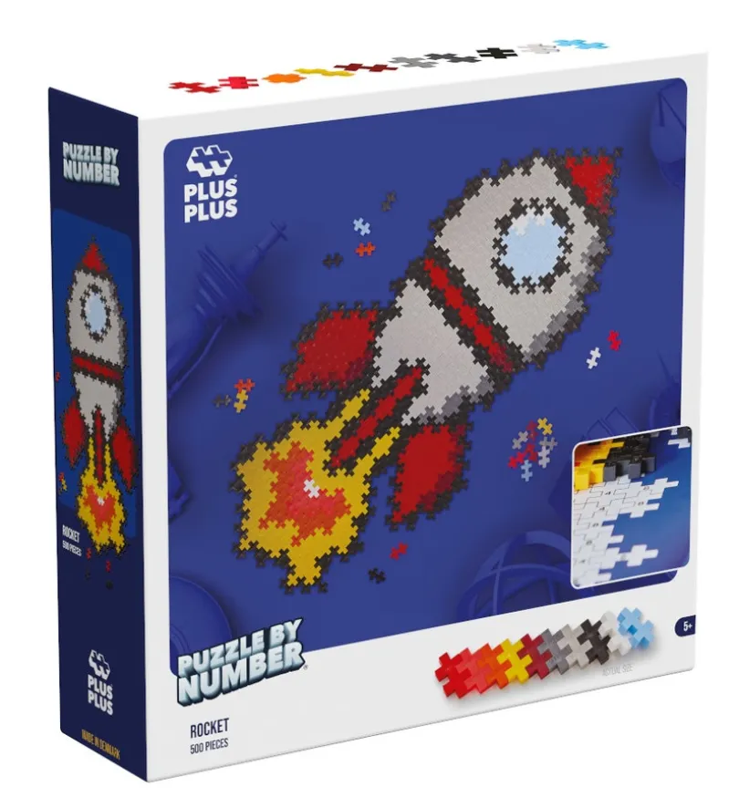 Plus-Plus - Puzzle By Number Rocket 500 pcs