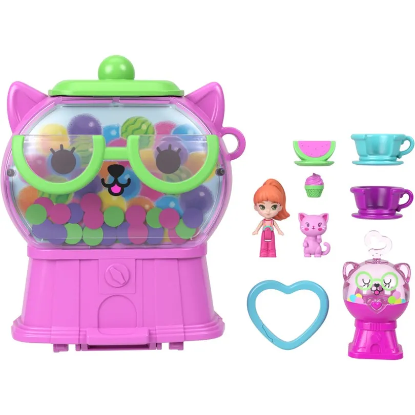 Polly Pocket Watermelon Gumball Kitty Compact