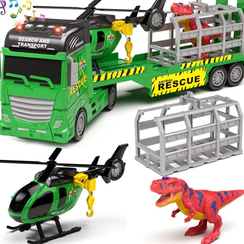 Rapid Speed Dinosaur-lastbil med lys og lyd