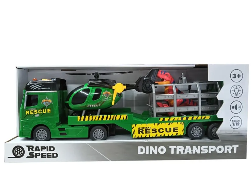 Rapid Speed Dinosaur-lastbil med lys og lyd