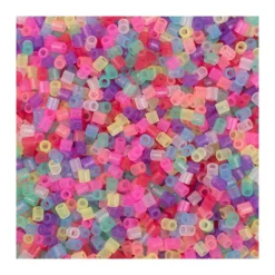 Rørperler i bøtte 5000 stk glitter