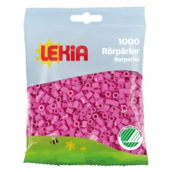 Rørperler 1000 stk Fuchsia