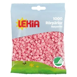Rørperler 1000 stk Lysrosa
