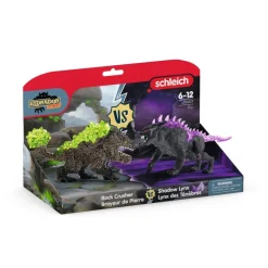 Schleich Shadow lynx vs. Rock crusher